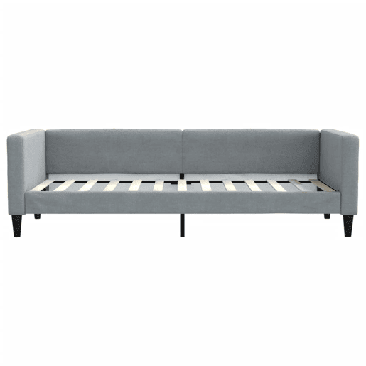 Sofá-cama, Sofá conversível com colchão 80x200 cm tecido cinzento-claro