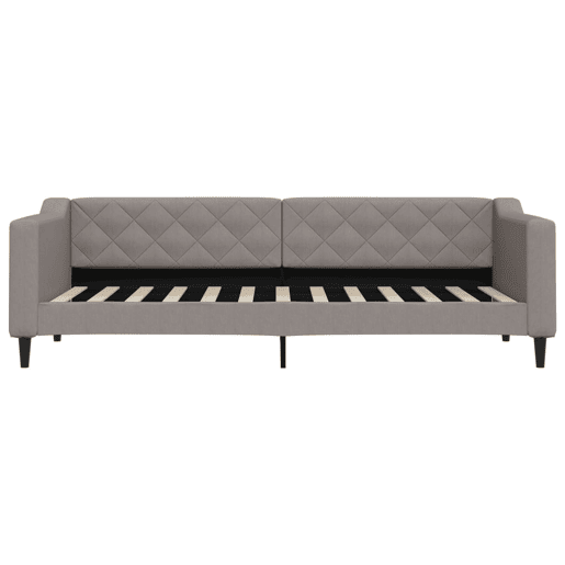 Sofá-cama, Sofá conversível com colchão 80x200 cm tecido cinzento-acastanhado