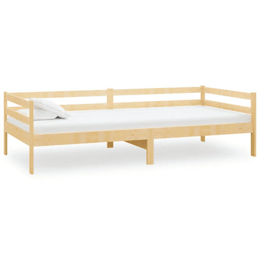Sofá-cama, Sofá conversível com colchão 90x200 cm pinho maciço