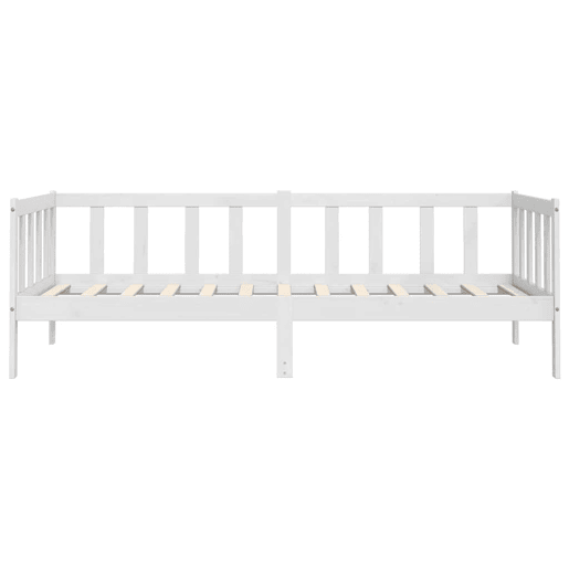 Sofá-cama, Sofá conversível 90x200 cm madeira de pinho maciça branco