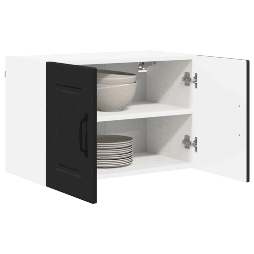 Armário de cozinha suspenso - armario de cocina colgante com porta Preto 60 x 31 x 40 cm