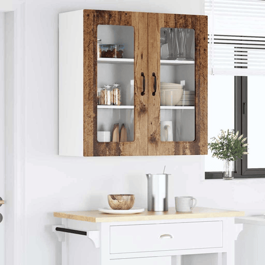 Armário de cozinha suspenso - armario de cocina colgante Madeira Antiga 80 x 31 x 80 cm