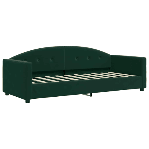 Sofá-cama, Sofá conversível 80x200 cm veludo verde-escuro Sofá-cama, Sofá conversível 80x200 cm veludo verde-escuro