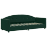 Sofá-cama, Sofá conversível 80x200 cm veludo verde-escuro