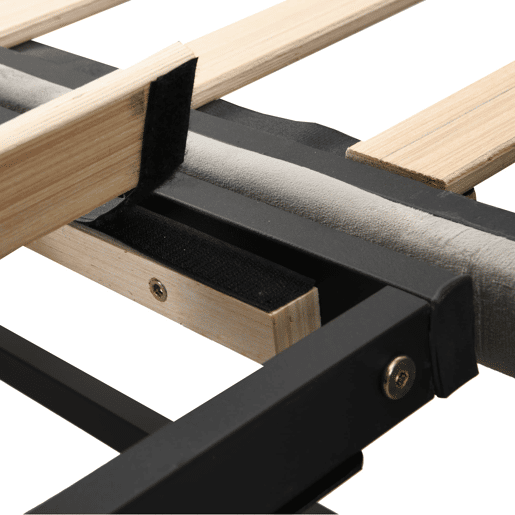 Sofá-cama 90180x200 cm - Com base de ripas, multifuncional, tecido de veludo cinzento
