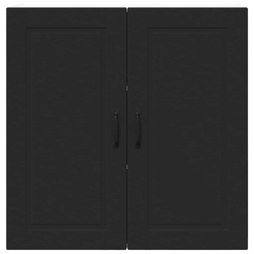 Armário de cozinha suspenso - armario de cocina colgante com porta Preto 80 x 31 x 80 cm