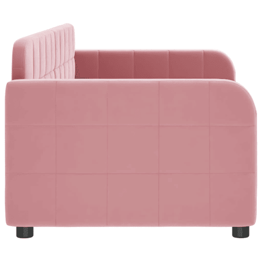 Sofá-cama, Sofá conversível 80x200 cm veludo rosa Sofá-cama, Sofá conversível 80x200 cm veludo rosa