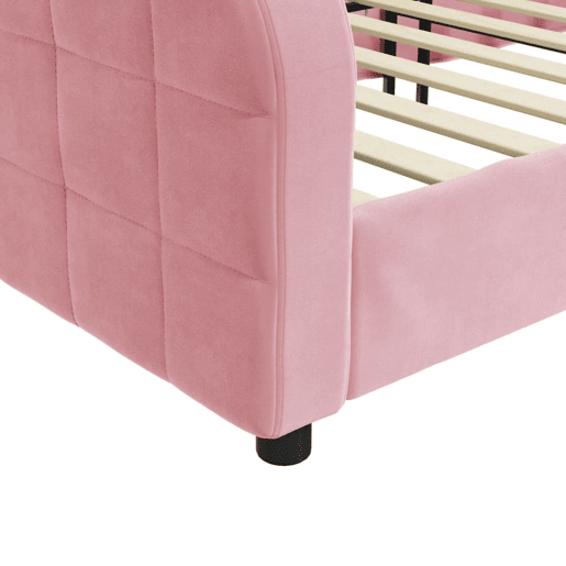 Sofá-cama, Sofá conversível 80x200 cm veludo rosa Sofá-cama, Sofá conversível 80x200 cm veludo rosa