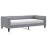 Sofá-cama, Sofá conversível com colchão 100x200 cm tecido cinzento-claro