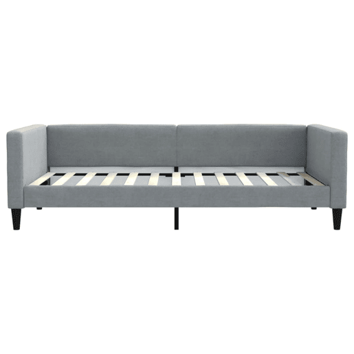 Sofá-cama, Sofá conversível com colchão 100x200 cm tecido cinzento-claro
