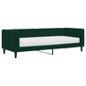 Sofá-cama, Sofá conversível com colchão 80x200 cm veludo verde-escuro