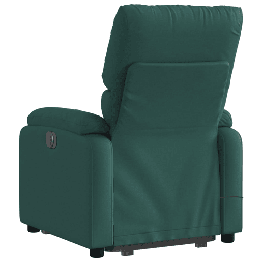 Poltrona elétrica massagens - Poltrona relax tecido verde-escuro