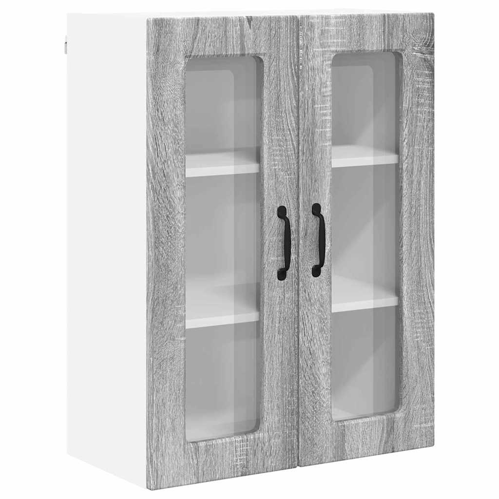 Armario de cocina de pared - Mueble cocina 60 Roble/ Gris