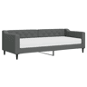 Sofá-cama, Sofá conversível com colchão 80x200 cm tecido cinzento-escuro