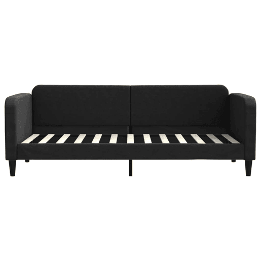 Sofá-cama, Sofá conversível com colchão 80x200 cm tecido preto