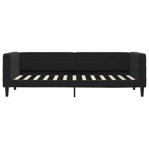 Sofá-cama, Sofá conversível com colchão 80x200 cm veludo preto