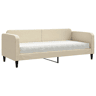 Sofá-cama, Sofá conversível com colchão 80x200 cm tecido cor creme
