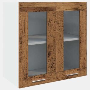 Armário de parede para cozinha - Cozinha modular com porta de vidro