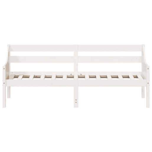Sofá-cama, Sofá conversível sem colchão 90x190 cm madeira de pinho maciça branco