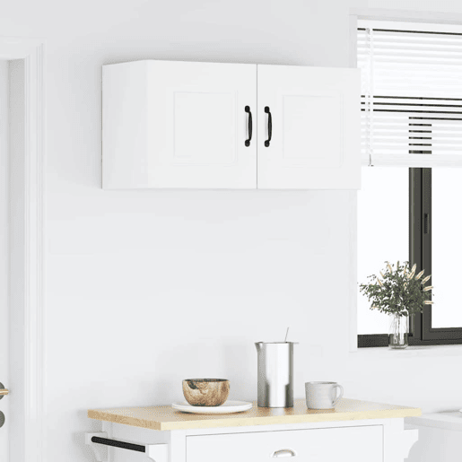 Armário de cozinha suspenso - armario de cocina colgante Branco Brilhante 80 x 31 x 40 cm