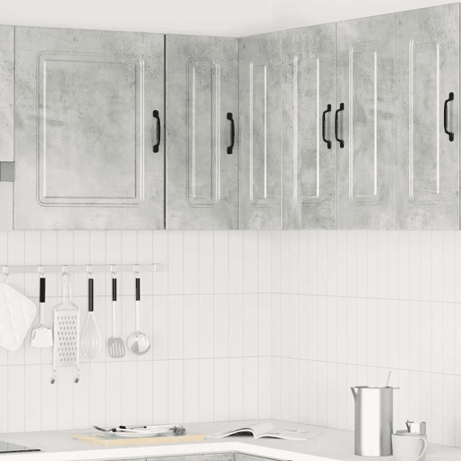 Armário suspenso de canto para cozinha - Cozinha modular derivados de madeira