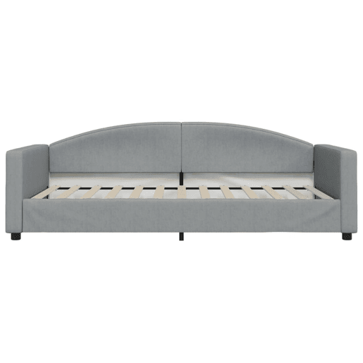 Sofá-cama, Sofá conversível com colchão 100x200 cm tecido cinzento-claro