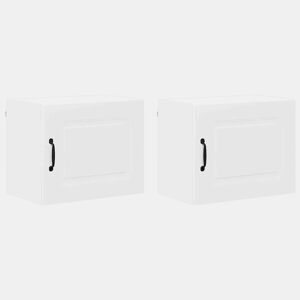 Lote de 2 Armários de cozinha suspendidos - Cozinha modular Colgantes Branco 50 x 31 x 40 cm