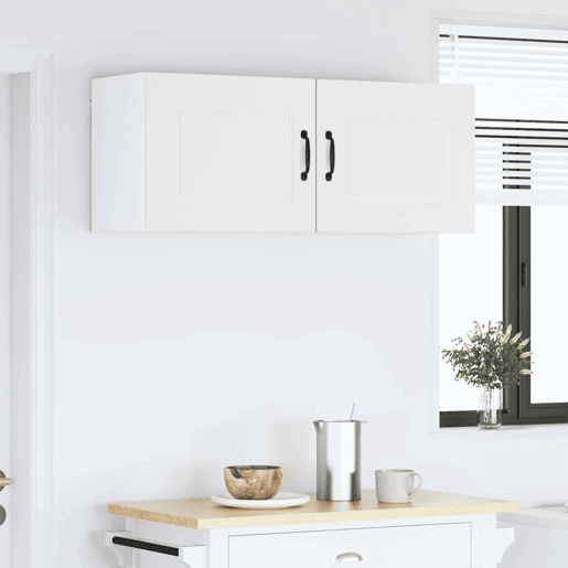 Lote de 2 Armários de cozinha suspendidos - Cozinha modular Colgantes Branco 50 x 31 x 40 cm