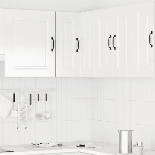 Armário suspenso de canto para cozinha - Cozinha modular derivados de madeira