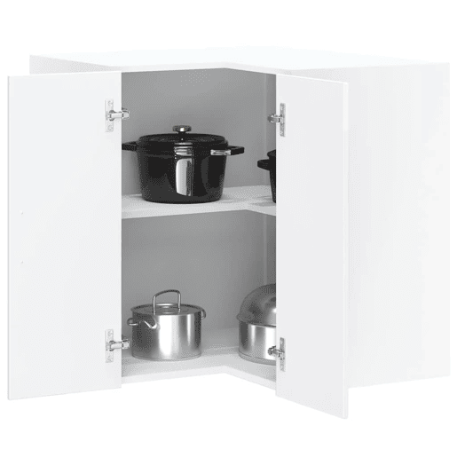 Armário suspenso de canto para cozinha - Cozinha modular derivados de madeira