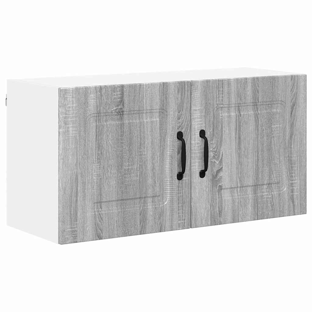 Armario de cocina de pared - Mueble cocina 80 Roble/ Gris