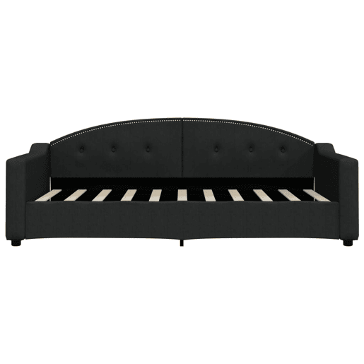 Sofá-cama, Sofá conversível 90x190 cm tecido preto