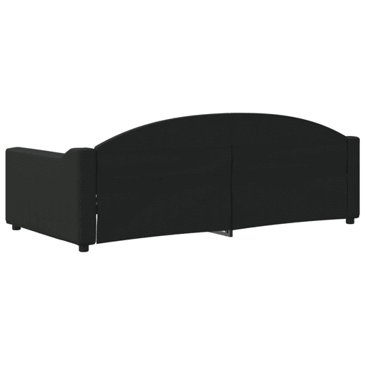 Sofá-cama, Sofá conversível 90x190 cm tecido preto