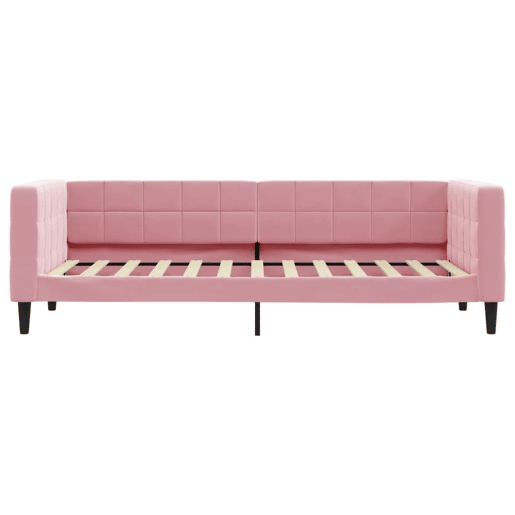 Sofá-cama, Sofá conversível com colchão 80x200 cm veludo rosa Sofá-cama, Sofá conversível com colchão 80x200 cm veludo rosa