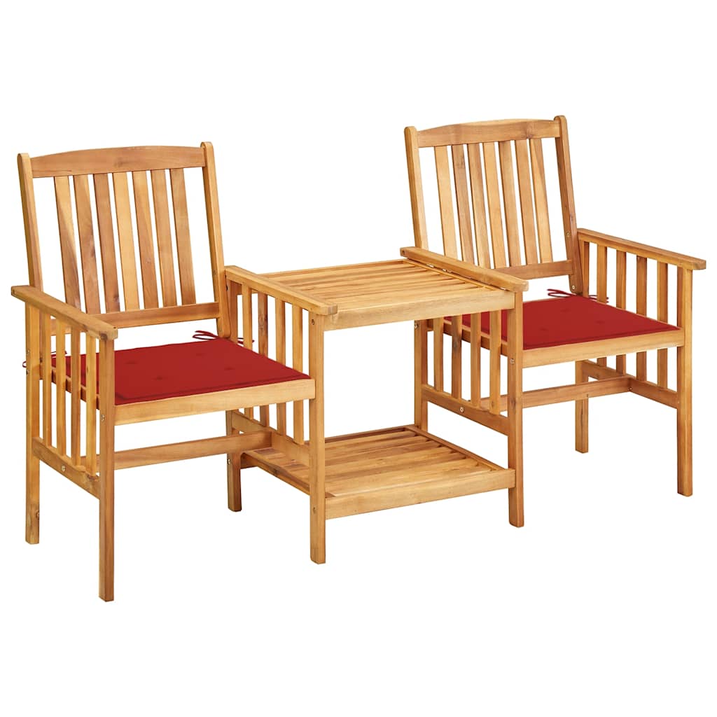 Conjunto de Sillas y mesita de jardín - Muebles de jardín Rojo