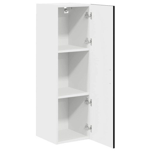 Armário de cozinha suspenso - armario de cocina colgante com porta Preto 30 x 31 x 100 cm