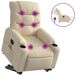 Sillón de masaje eléctrico reclinable Sillón de masaje eléctrico reclinable Crema