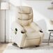 Sillón de masaje eléctrico reclinable Sillón de masaje eléctrico reclinable Crema