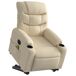Sillón de masaje eléctrico reclinable Sillón de masaje eléctrico reclinable Crema