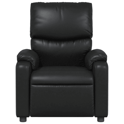 Poltrona reclinável - Poltrona relax couro artificial preto