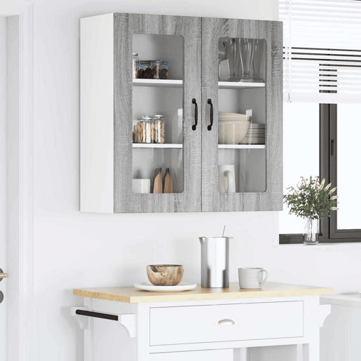 Armário de cozinha suspenso - armario de cocina colgante Cinza Sonoma 80 x 31 x 80 cm