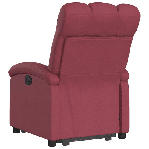 Poltrona reclinável - Poltrona relax elétrica tecido vermelho-tinto