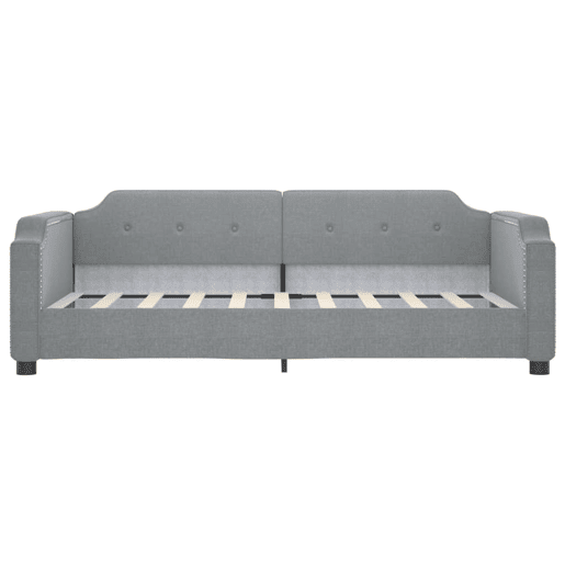 Sofá-cama, Sofá conversível 90x190 cm tecido cinzento-claro Sofá-cama, Sofá conversível 90x190 cm tecido cinzento-claro