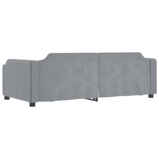Sofá-cama, Sofá conversível 90x190 cm tecido cinzento-claro Sofá-cama, Sofá conversível 90x190 cm tecido cinzento-claro