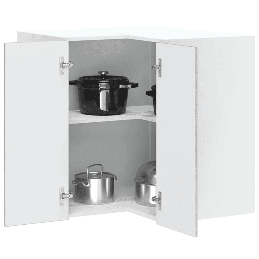 Armário suspenso de canto para cozinha - Cozinha modular derivados de madeira