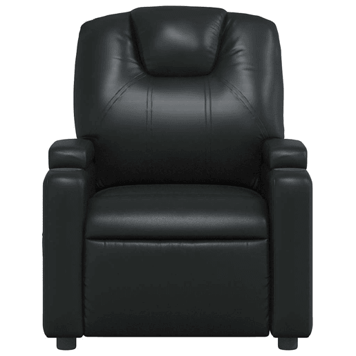 Poltrona de massagens reclinável - Poltrona relax couro artificial preto