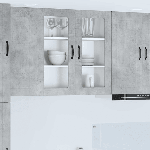 Armário de cozinha suspenso - armario de cocina colgante com porta Cinzento 80 x 31 x 80 cm