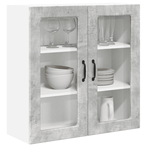 Armário de cozinha suspenso - armario de cocina colgante com porta Cinzento 80 x 31 x 80 cm