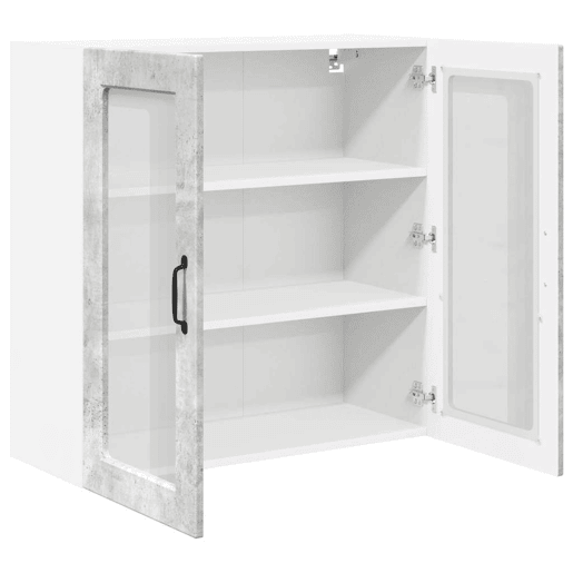 Armário de cozinha suspenso - armario de cocina colgante com porta Cinzento 80 x 31 x 80 cm
