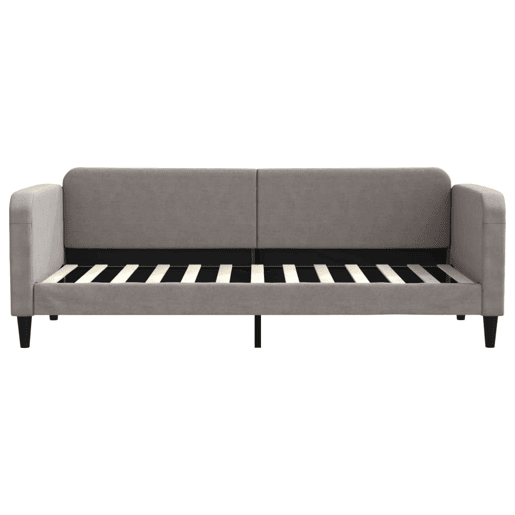 Sofá-cama, Sofá conversível com colchão 80x200 cm tecido cinzento-acastanhado